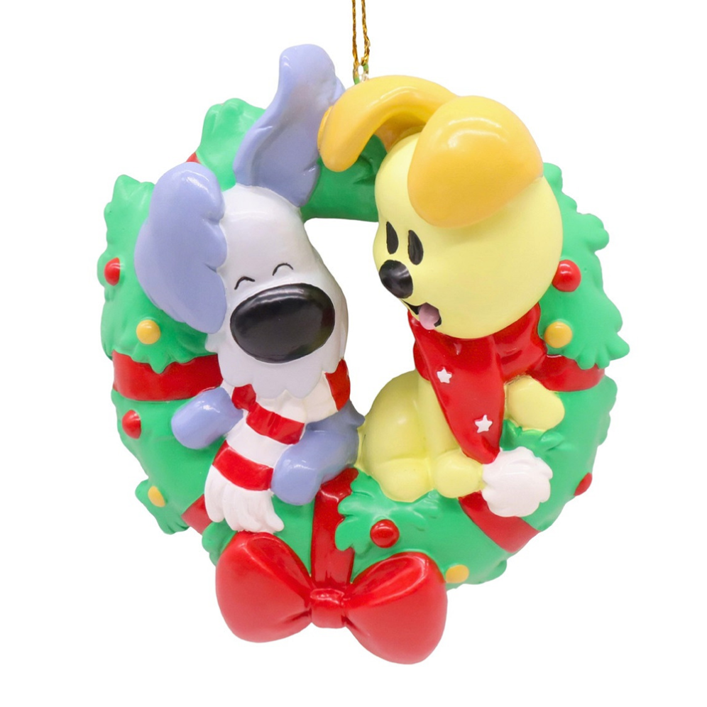 Woezel & Pip kerstornament - Kerstkrans