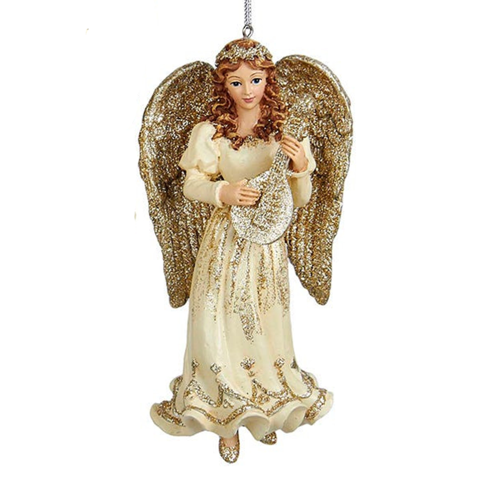 Kurt Adler kerstornament - Engel met luit