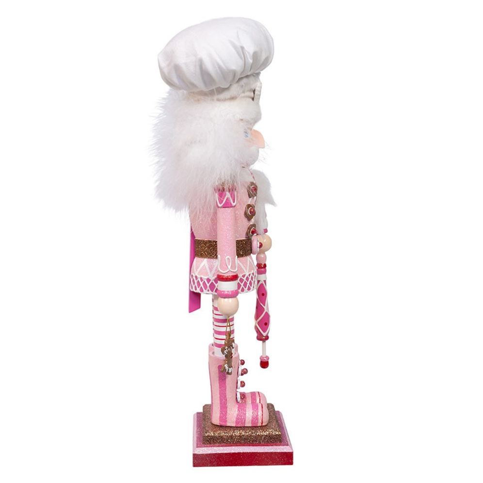 Kurt Adler notenkraker - Roze Gingerbread bakker