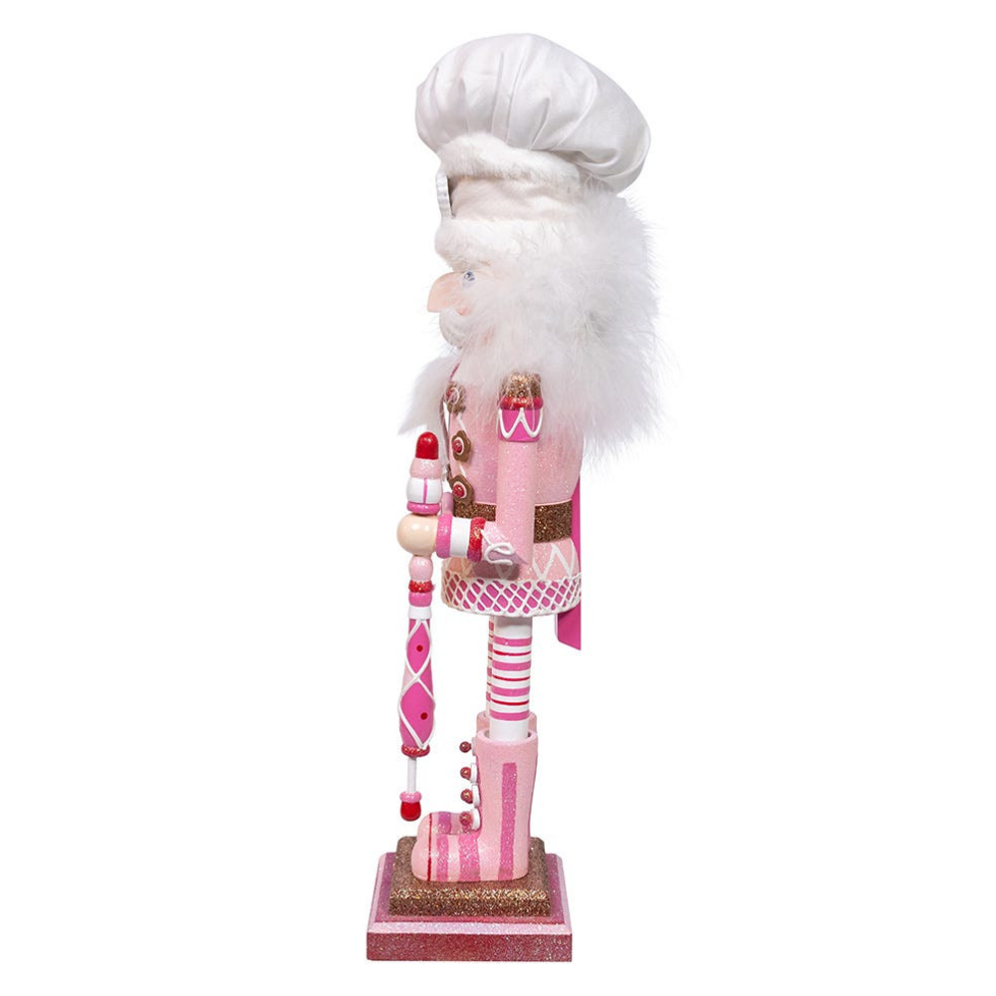 Kurt Adler notenkraker - Roze Gingerbread bakker