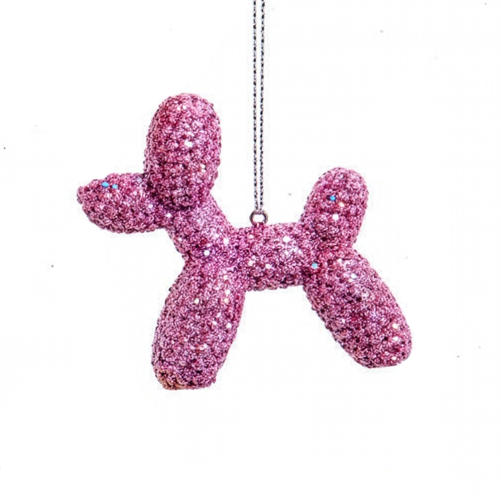 Kurt Adler kerstornament - Bedazzled ballon hond