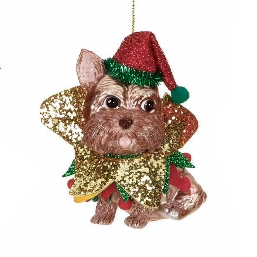 Goodwill kerstornament - Yorkshireterriër - Kerstelf