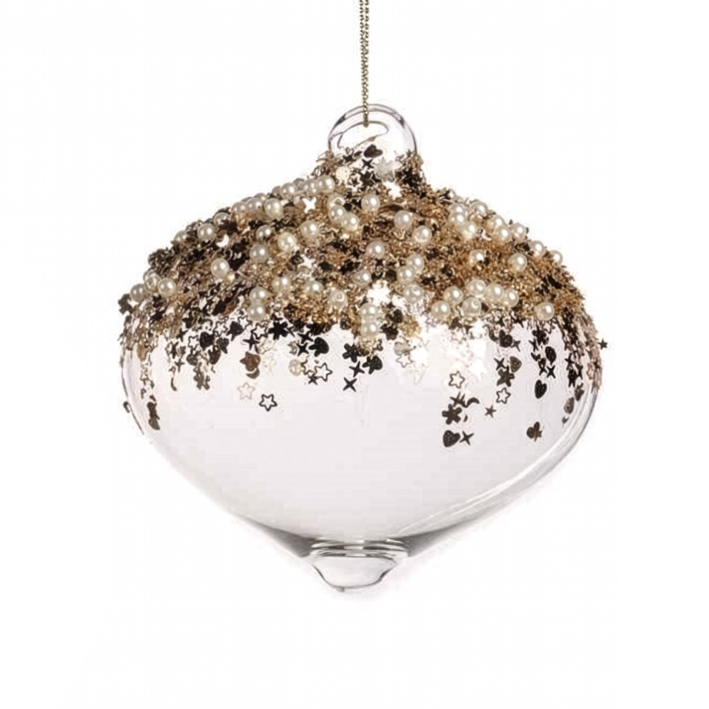 Goodwill kerstbal - Met glitters - 10cm