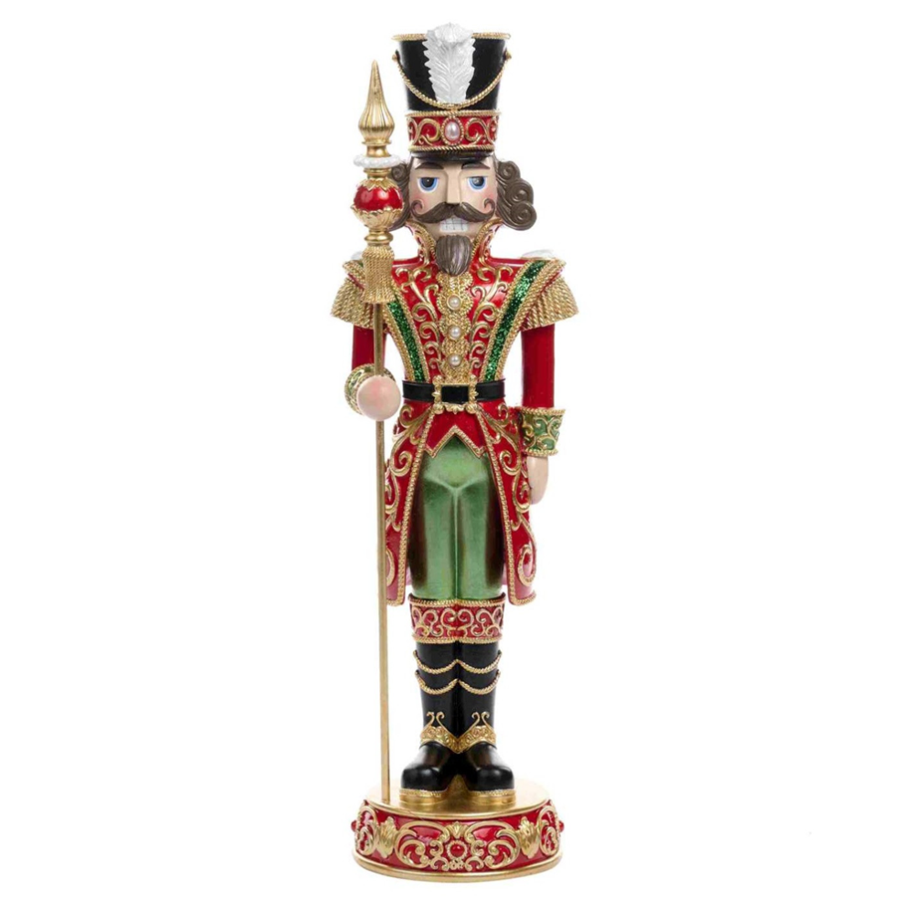 Goodwill kerstbeeld - Notenkraker met staf - 45cm