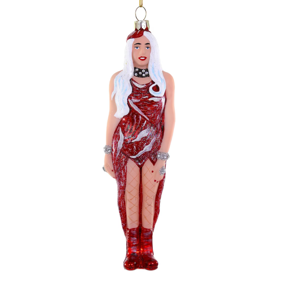 Cody Foster kerstornament - Lady Gaga - Met vleesjurk