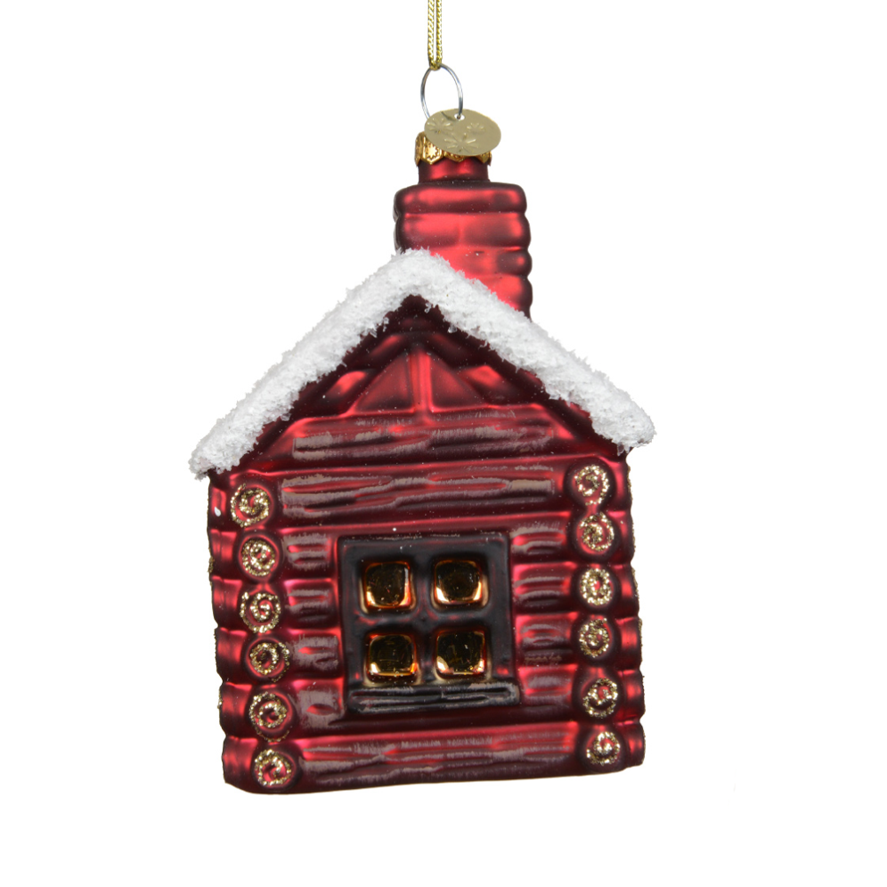 Decoris kerstornament - Blokhut