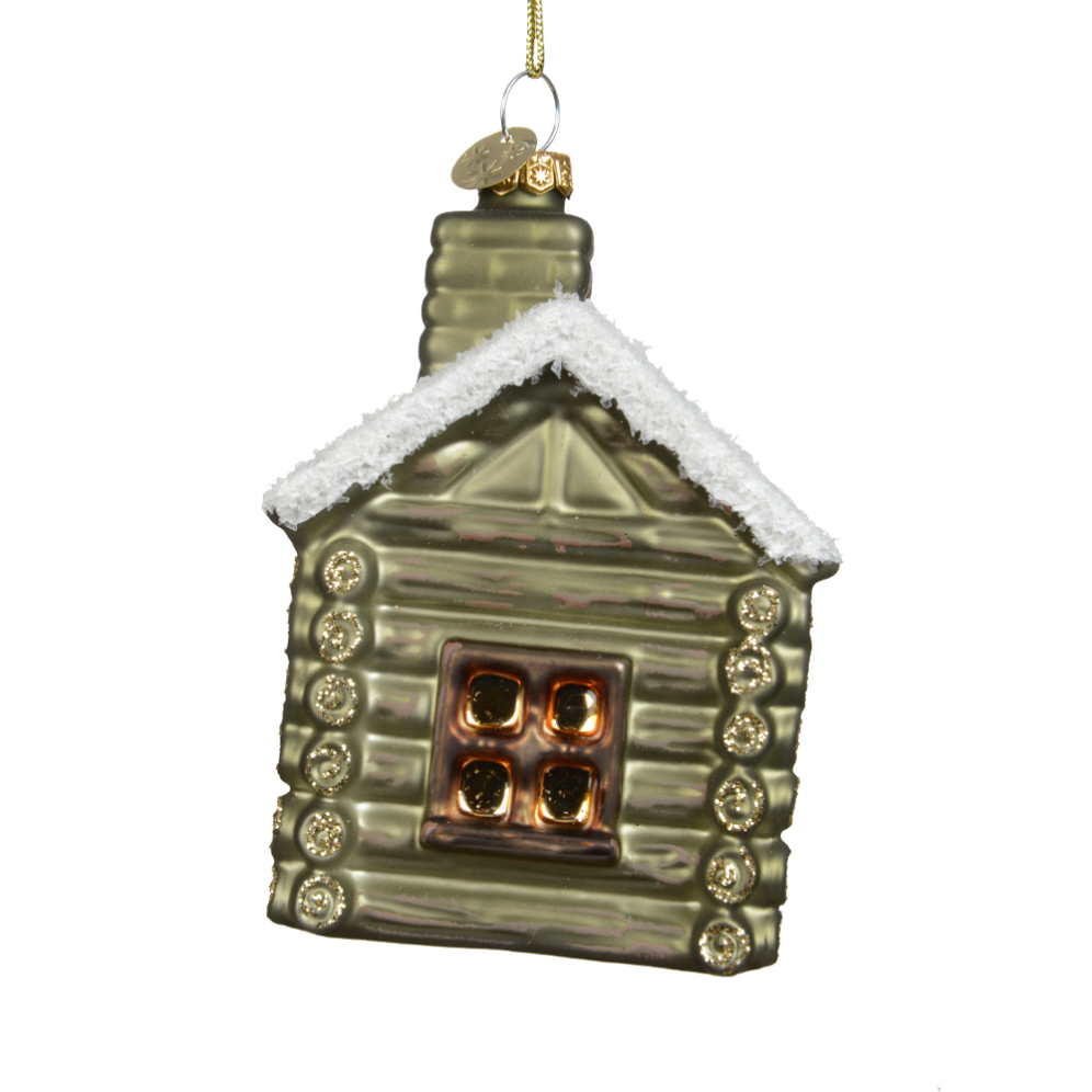 Decoris kerstornament - Blokhut