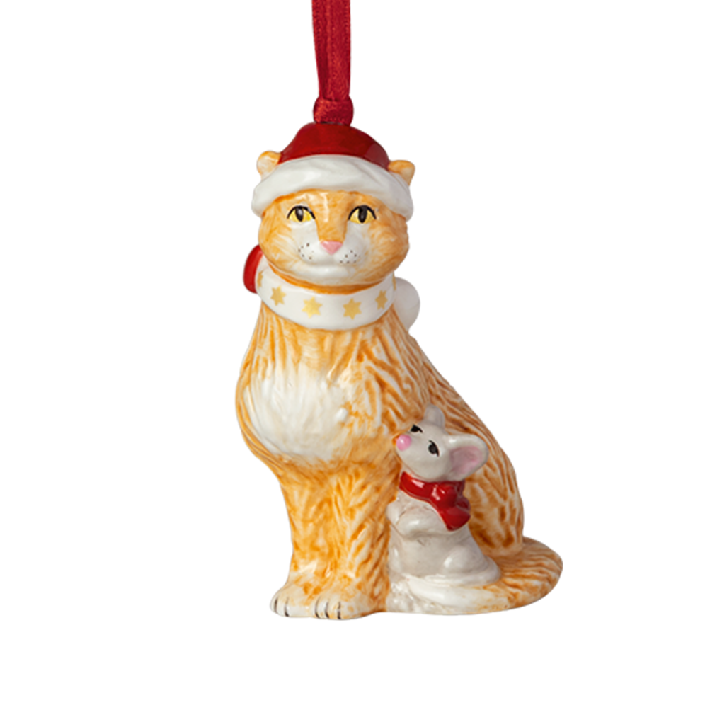 Villeroy & Boch kerstornamenten - Katten - Set van 3