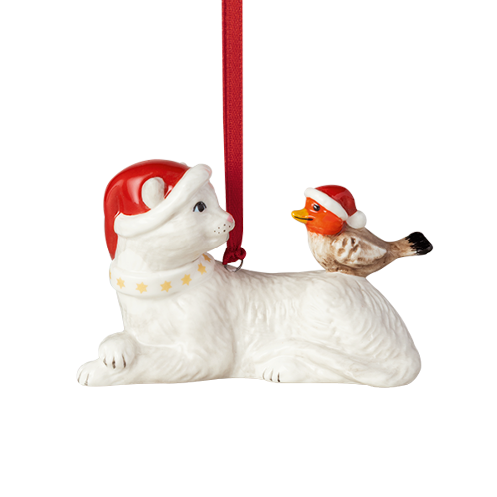 Villeroy & Boch kerstornamenten - Katten - Set van 3