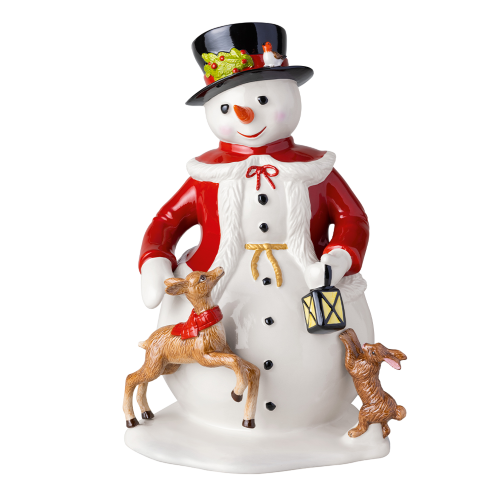 Villeroy & Boch kerstfiguur - Sneeuwpop