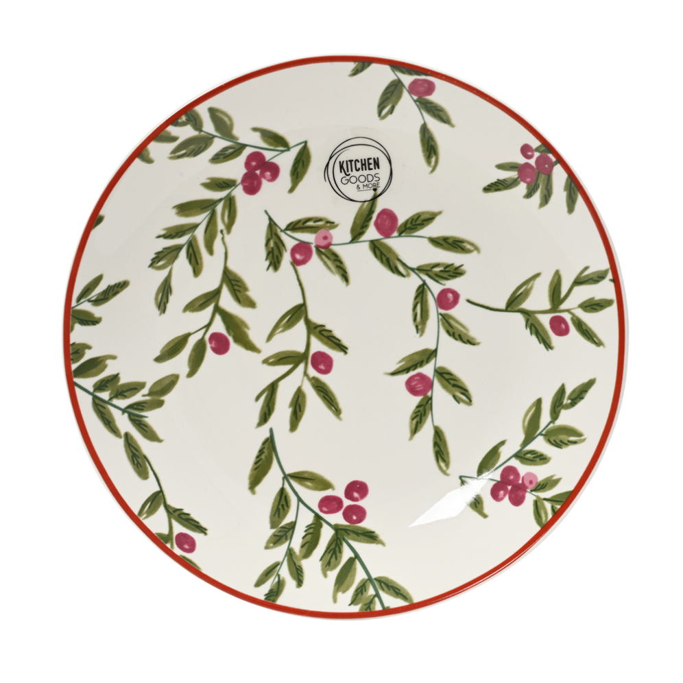 Decoris assiette de petit-déjeuner - Avec branches de Noël