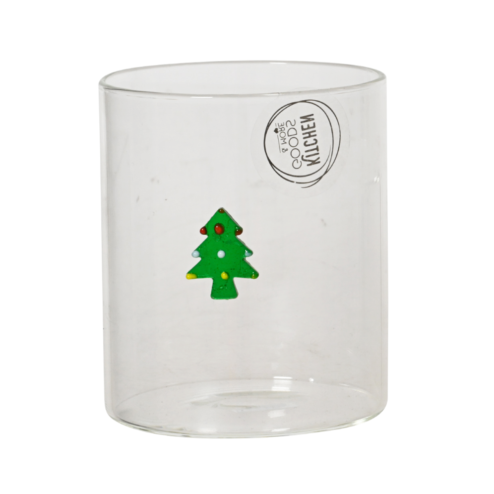 Decoris verre à eau - Avec sapin de Noël