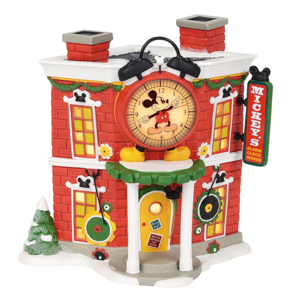 Disney Village kersthuis - Mickey's Alarm Clock Shop