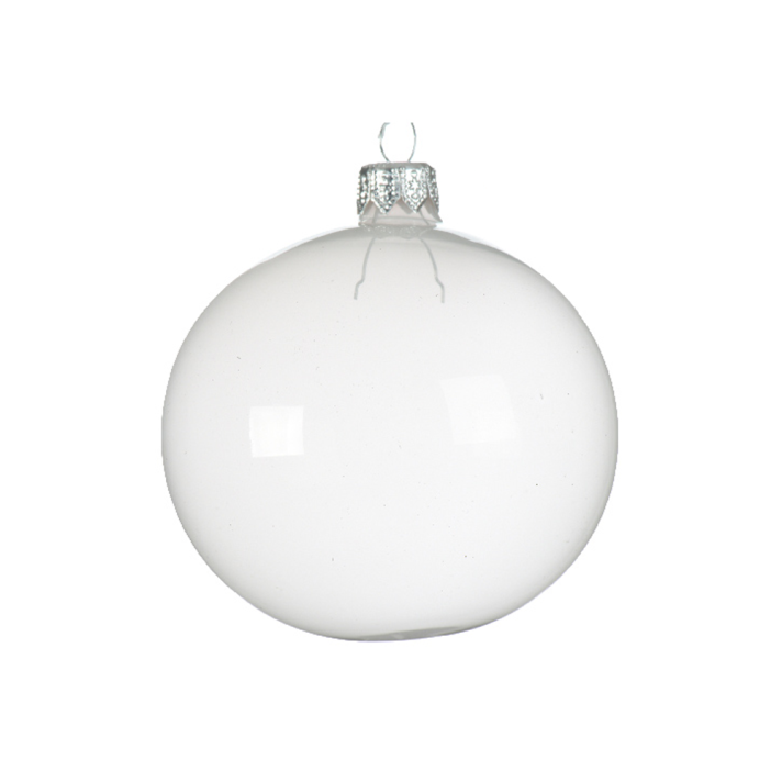 Voorkeursbehandeling melk opvolger The Christmas Shop | Glazen kerstbal - Doorzichtig - Licht blauw - 8cm