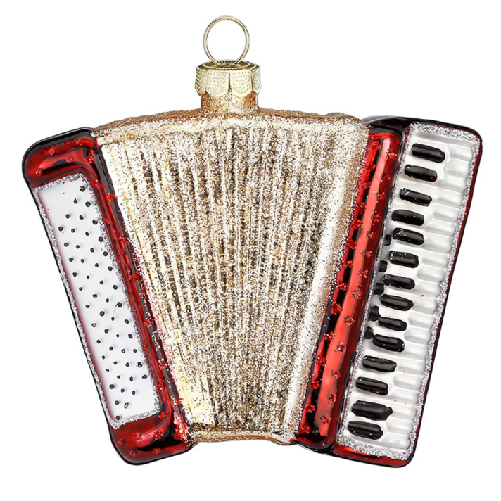 Glazen kerstornament - Accordeon