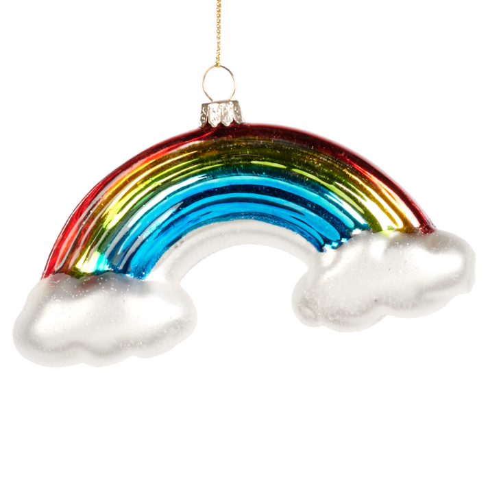 Goodwil glazen kerstornament - Regenboog