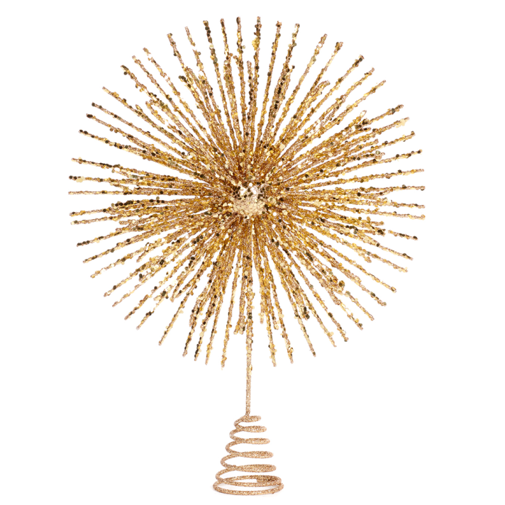 Goodwill piek - Ster met gouden glitters - 27cm