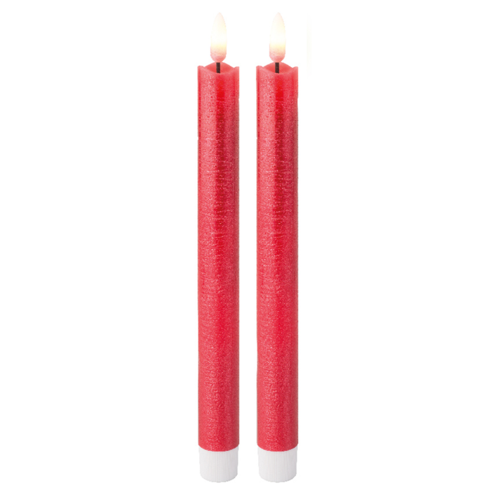 LED dinerkaars - Rood - Set van 2