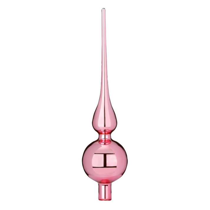 Glazen piek - Glazend roze - 28cm