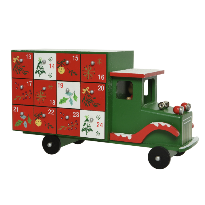 Houten adventskalender - Truck