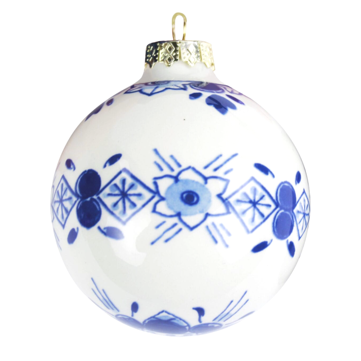 Royal Delft porceleinen kerstbal - 7cm