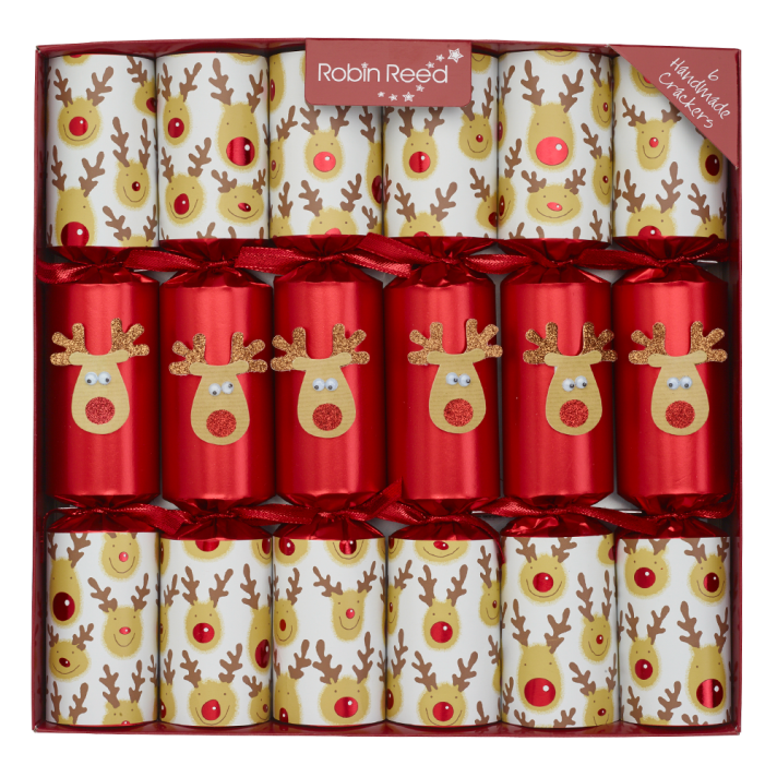 Christmas cracker - Racing Reindeer - Set van 6