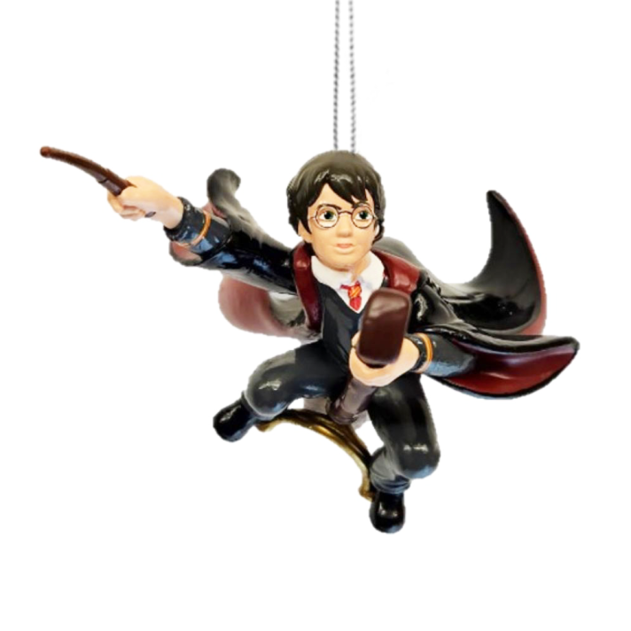 Harry Potter kerstornament - Harry Potter op Nimbus 2000