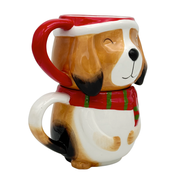 EDG kerstmokken - Hond - Set van 2