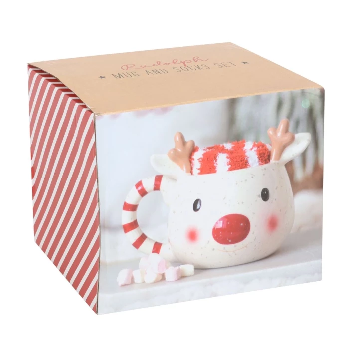 Something Different kerstmok - Rendier - Met sokken