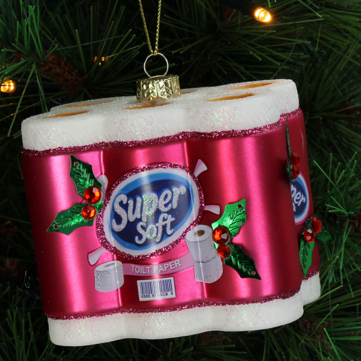 HD Collection kerstornament - Toiletpapier