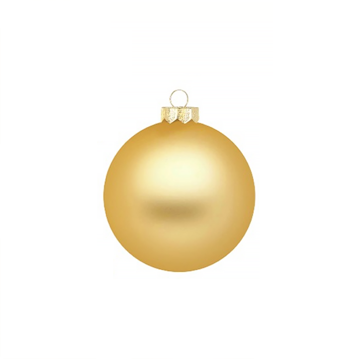 Inge Glas glazen kerstballen - Set van 12 - Goud - 8cm