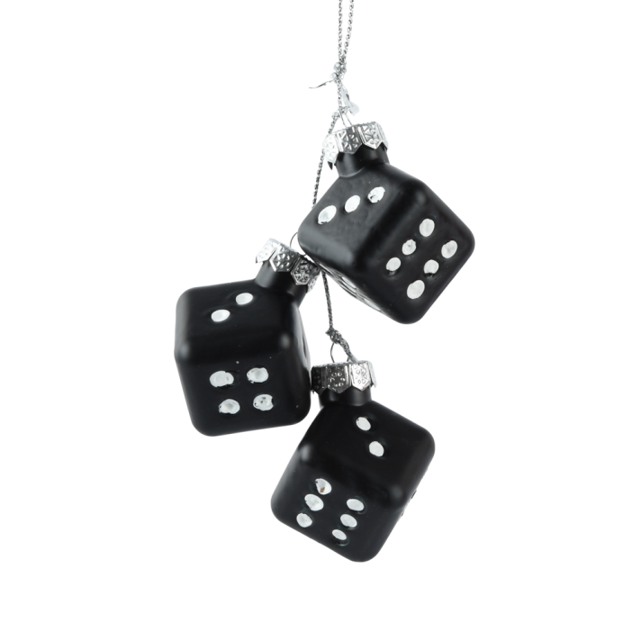 Decoris kerstornament - Dobbelstenen
