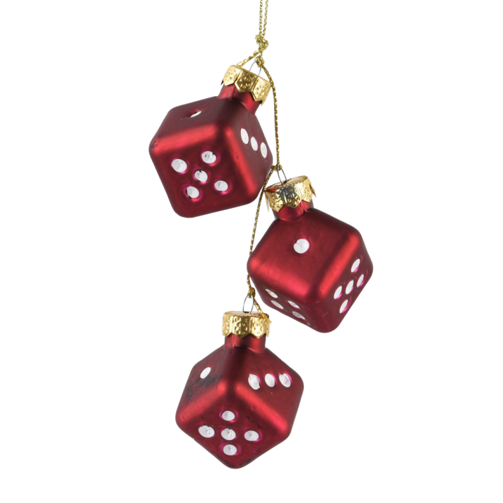 Decoris kerstornament - Dobbelstenen