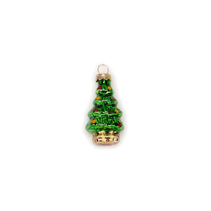 Glazen kerstornament - Mini kerstboom - 5cm