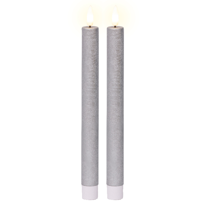 Lumineo LED dinerkaars - Zilver - Set van 2