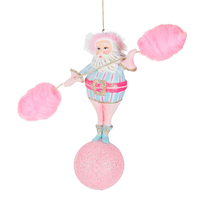 Goodwill kerstornament - Kerstman met suikerspinnen