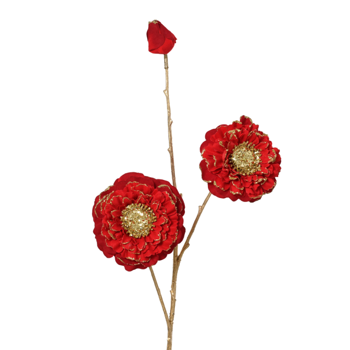 Decoris kersttak - Met rozen