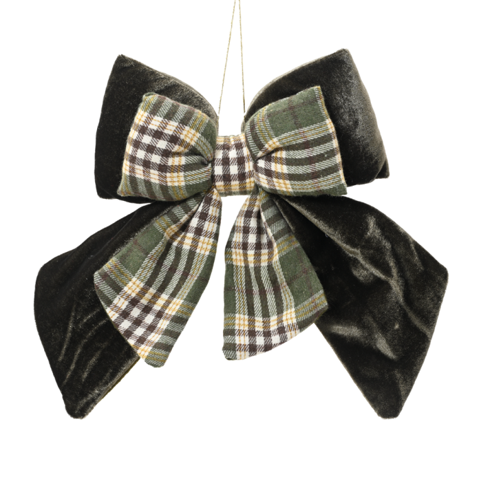 Decoris kersthanger - Strik - Tartan