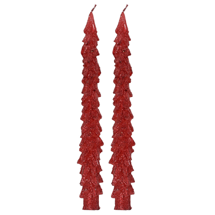 Decoris dinerkaars - Kerstboom - Set van 2