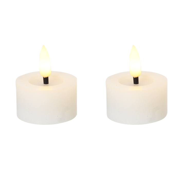 Lumineo LED theelicht - Wit - Set van 2