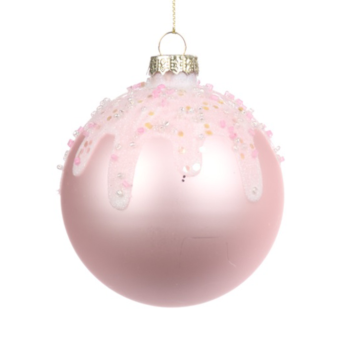 Goodwill kerstbal - Met icing - 8cm