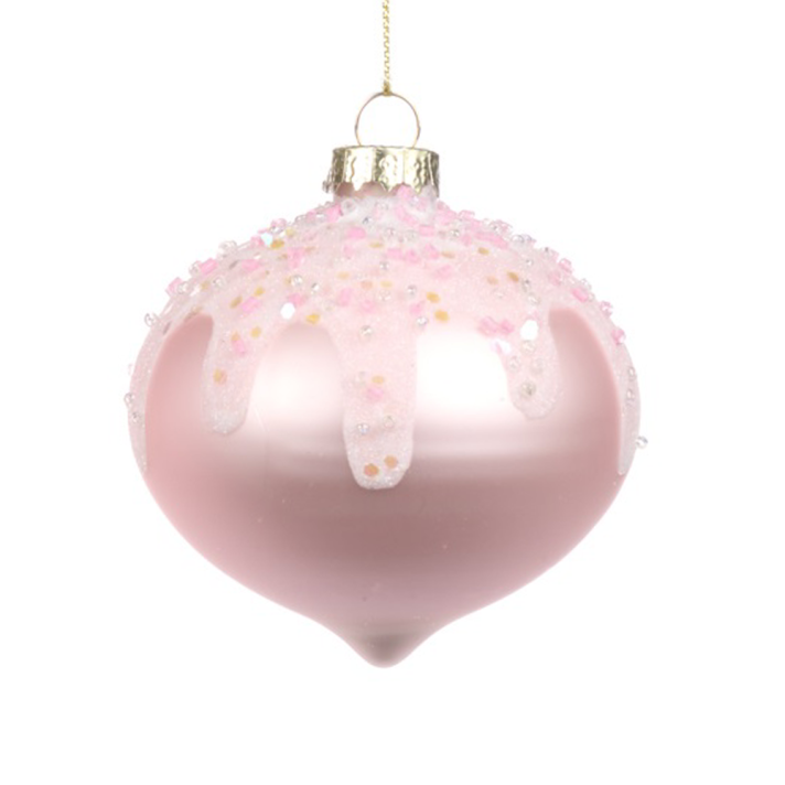 Goodwill kerstbal - Met icing - 8cm