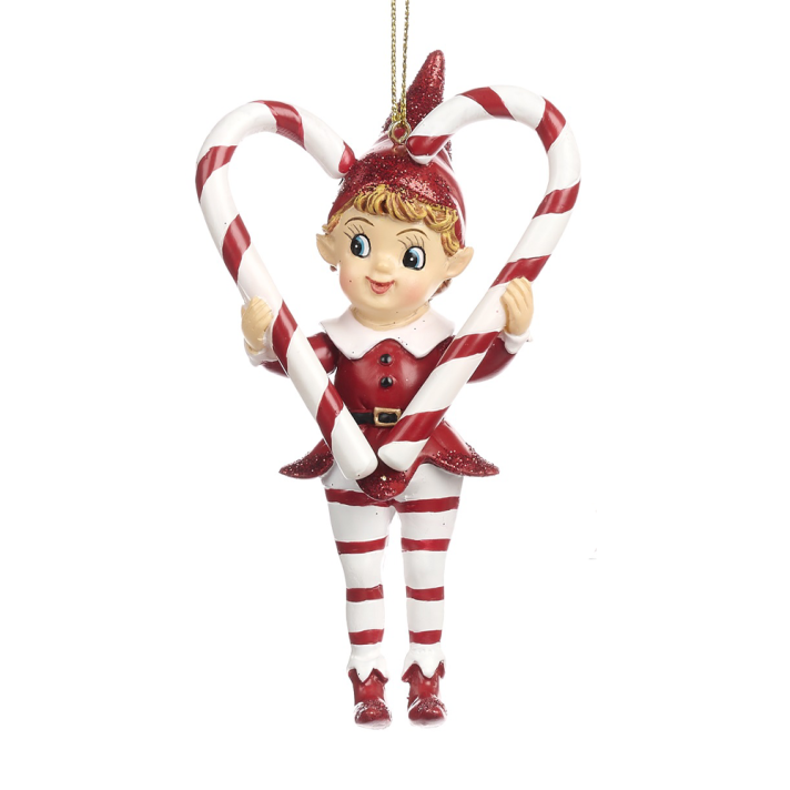 Goodwill kerstornament - Elf met zuurstok