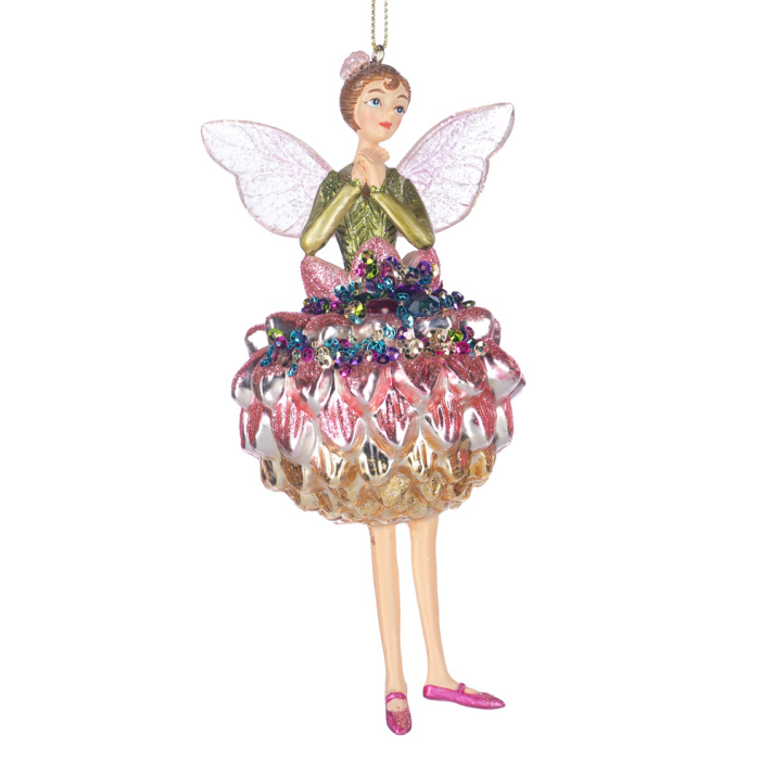 Goodwill kerstornament - Fee - Met bloem