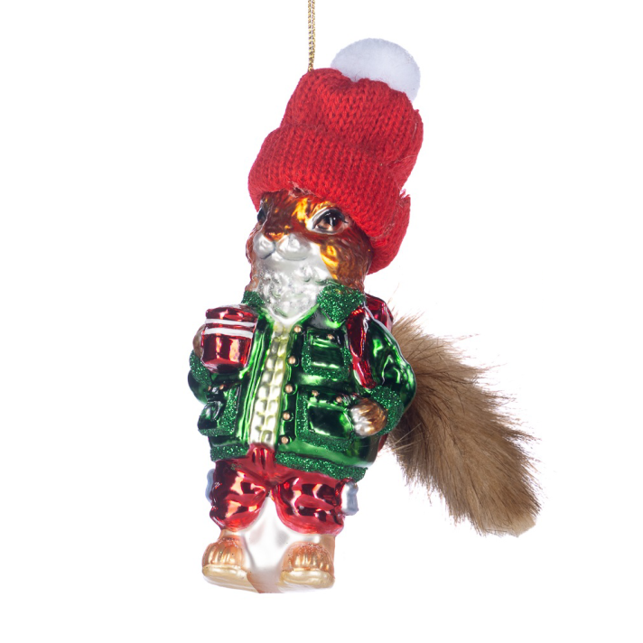 Goodwill kerstornament - Eekhoorn met muts