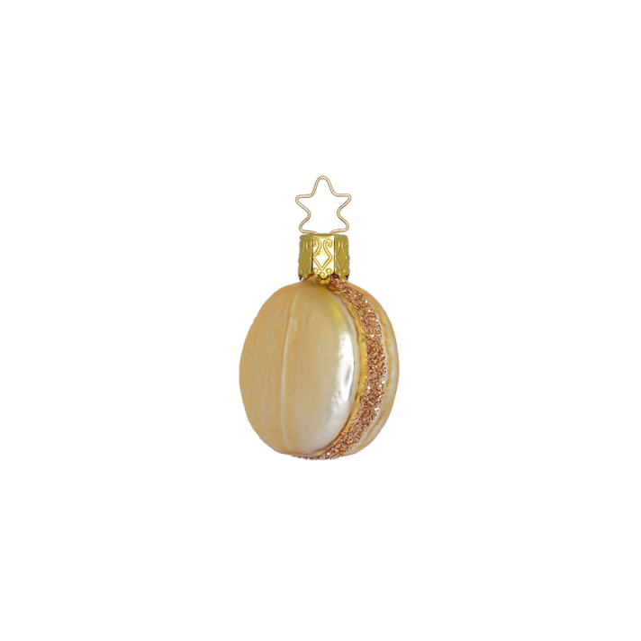 Inge Glas glazen kerstornament - Macaron - Crème