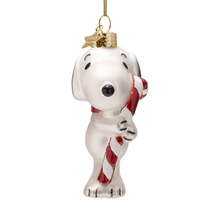 Vondels kerstornament - Snoopy - Met zuurstok