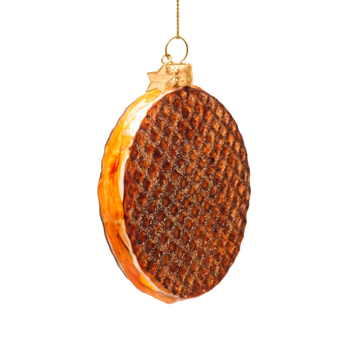 Vondels kerstornament - Stroopwafel