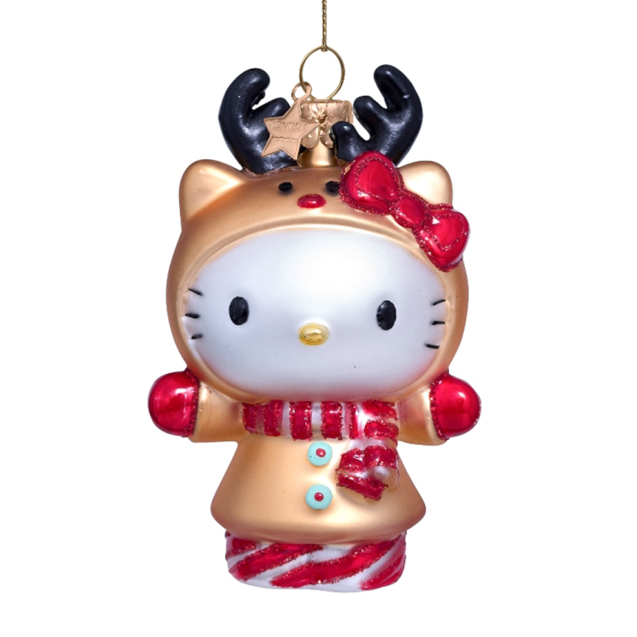 Vondels kerstornament - Hello Kitty - Met gewei