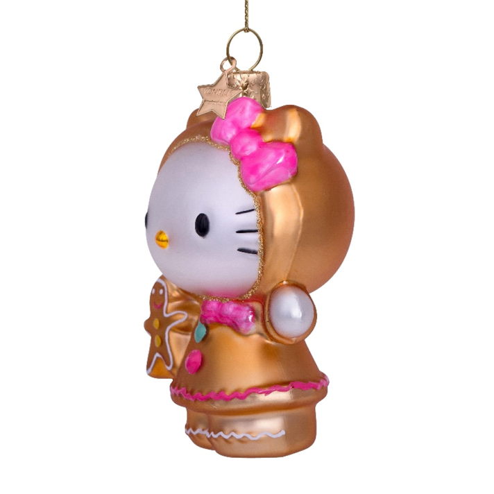 Vondels kerstornament - Hello Kitty - Gingerbread